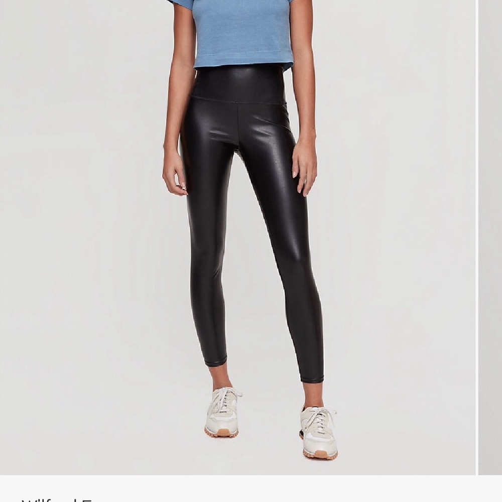 Aritzia faux leather legging